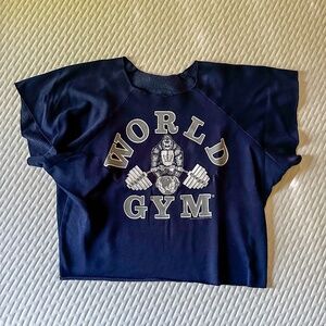 Vintage World Gym Cutoff Sweatshirt